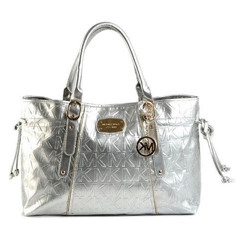 silver purse michael kors|michael kors silver handbags sale.